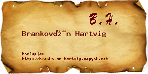 Brankován Hartvig névjegykártya